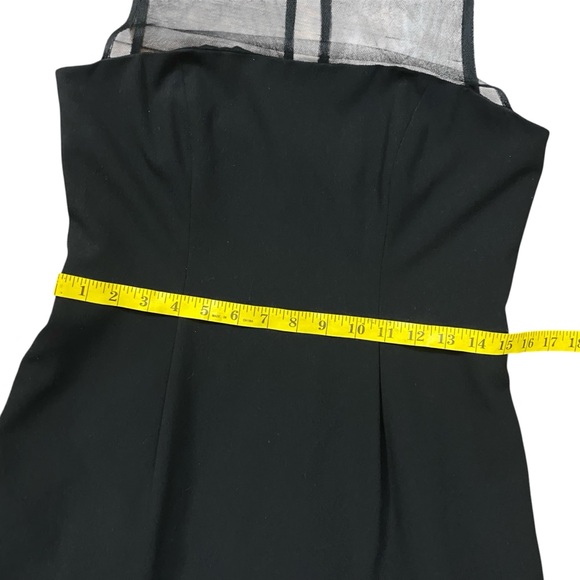 Aidan Mattox Chic Black Cocktail Dress Sleeveless A-Line Fit & Flare Sz 10 - Picture 14 of 14